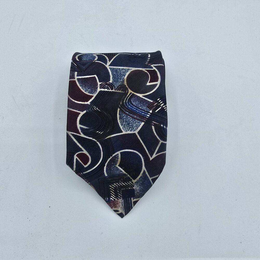 Ketch Men's Tie, Blue Red, Domestic Fabric, Made In USA, 58 in X 3.5 in